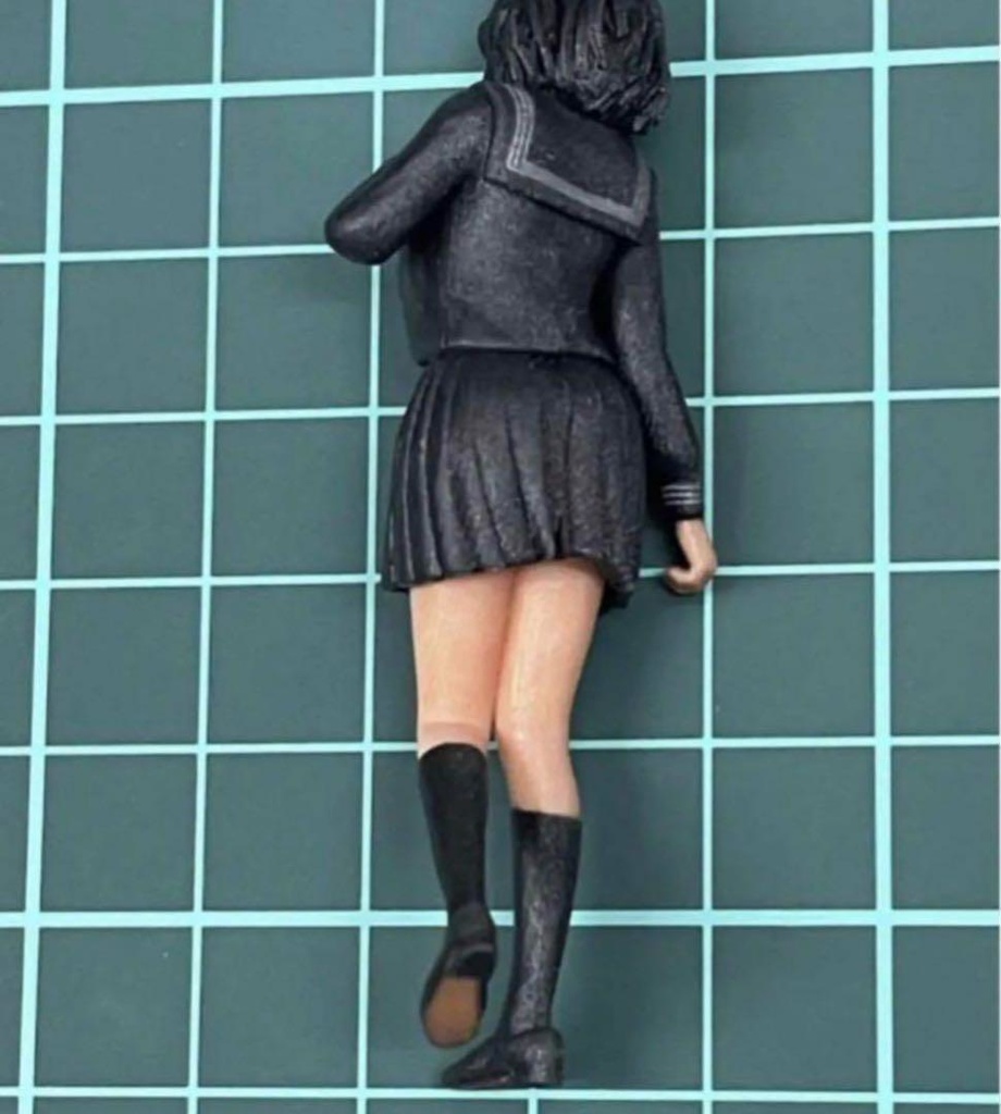 1/24 完成品 JK1 フィギュア 女子高生 リアルフィギュア ミニチュアイメージ 3Dフィギュア ミニカーに ドールハウスに