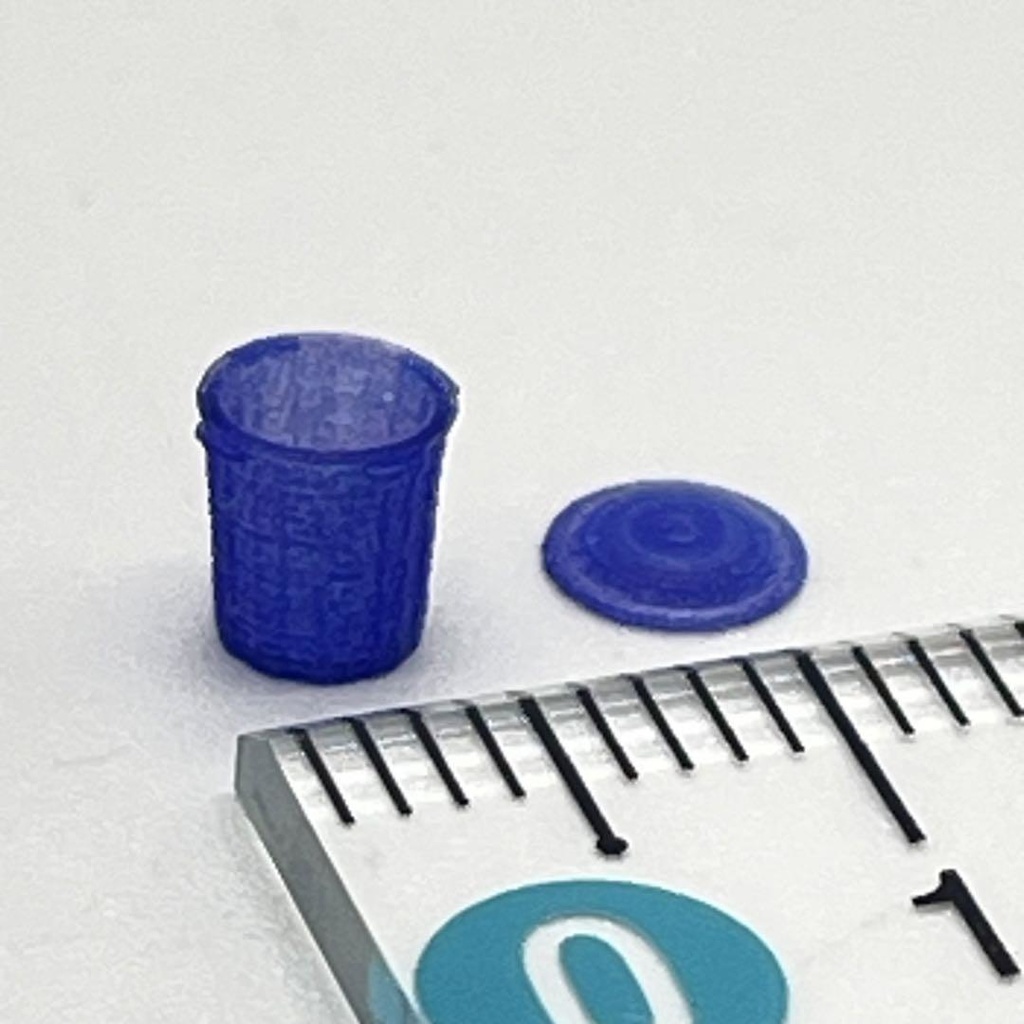 Nゲージ 1/150 ポリバケツ ゴミ箱 ミニチュア 鉄道模型 ジオラマに レイアウトに ミニチュアイメージ 3Dプリンター