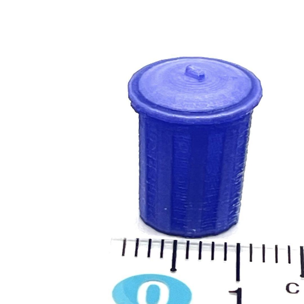 1/64 ポリバケツ ミニチュア ミニチュアイメージ ジオラマに レイアウトに ミニカーに 3Dプリンター 3D