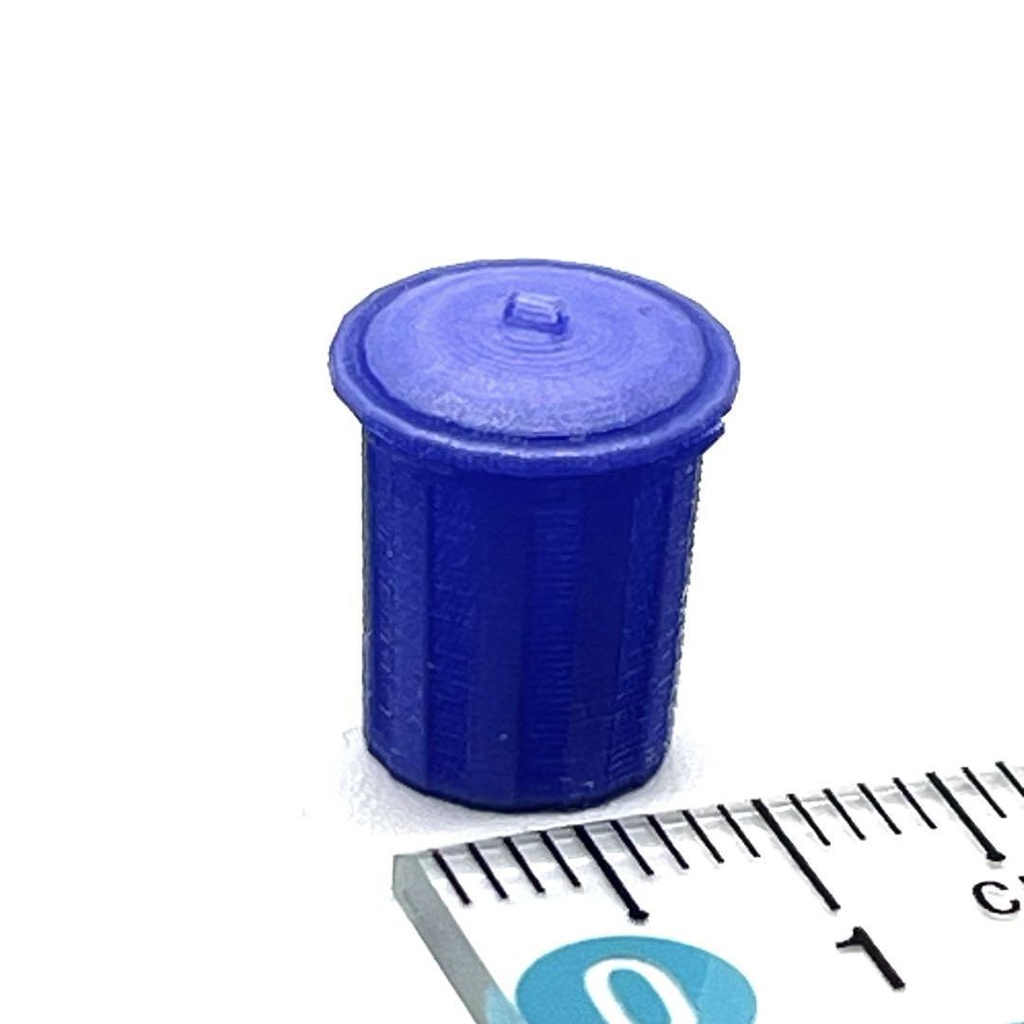 1/64 ポリバケツ ミニチュア ミニチュアイメージ ジオラマに レイアウトに ミニカーに 3Dプリンター 3D