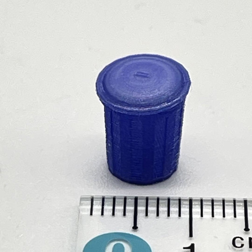 1/80 HOゲージ ポリバケツ ゴミ箱 ミニチュア ミニチュアイメージ 鉄道模型 ジオラマ レイアウト 住宅模型 建築模型 3Dプリンター ミニチュアイメージ
