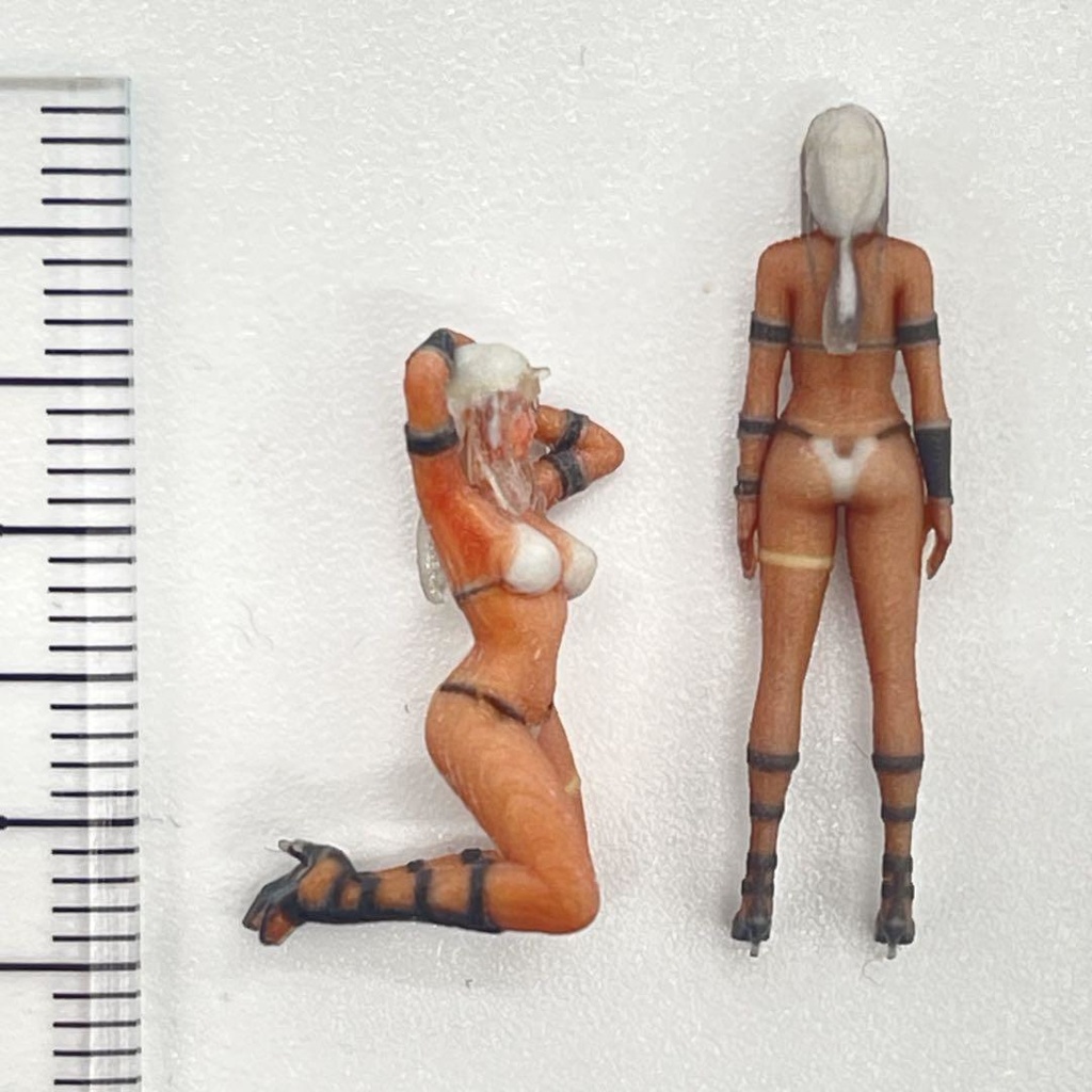 1/64 完成品 pw1 pw2 フィギュア2体 ミニカーに ミニチュア リアルフィギュア ミニチュアイメージ