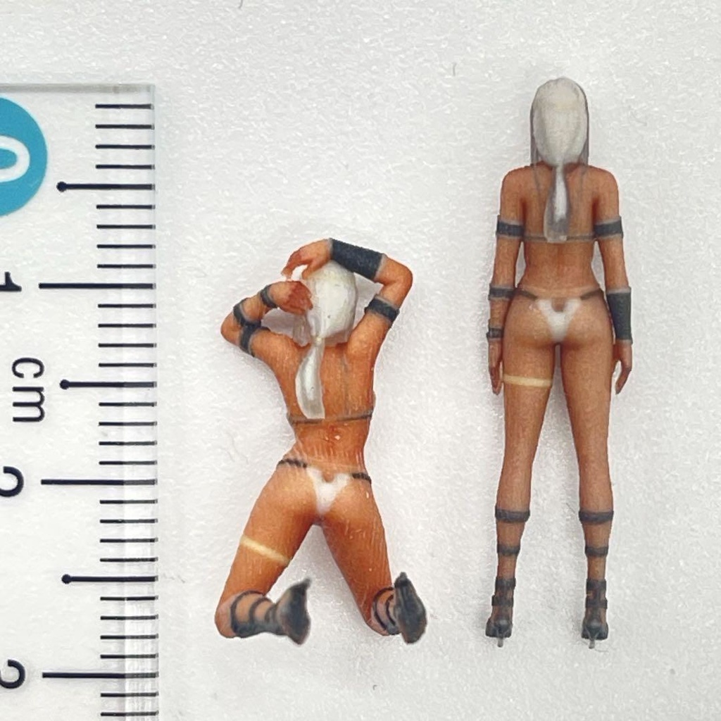 1/64 完成品 pw1 pw2 フィギュア2体 ミニカーに ミニチュア リアルフィギュア ミニチュアイメージ