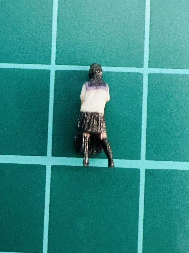 Nゲージ 1/150 JKN 女子高生 ミニチュアイメージ 完成品 鉄道模型 ジオラマに レイアウトに ミニチュア 3D