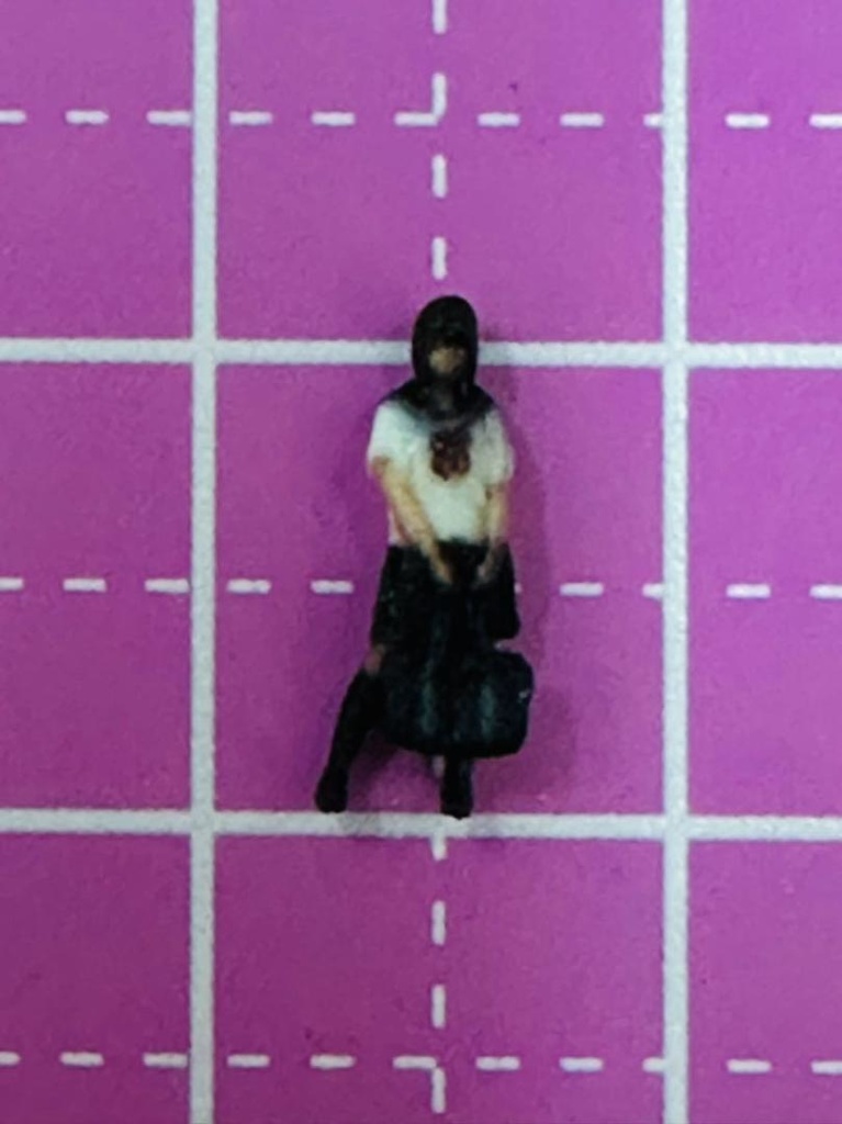 Nゲージ 1/150 JKN 女子高生 ミニチュアイメージ 完成品 鉄道模型 ジオラマに レイアウトに ミニチュア 3D