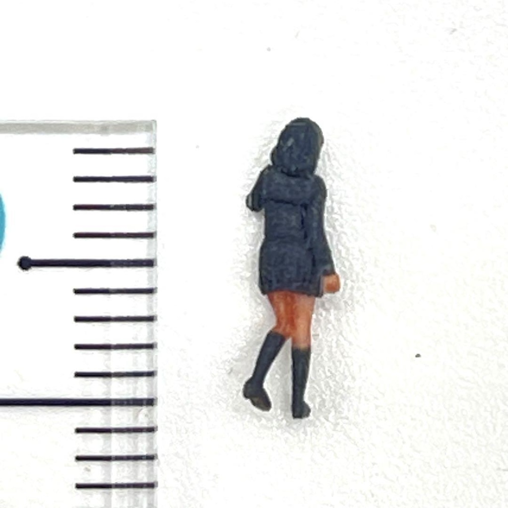 Nゲージ 1/150 JK1 女子高生 フィギュア リアルフィギュア ミニチュアイメージ 3D 鉄道模型 ジオラマ レイアウト