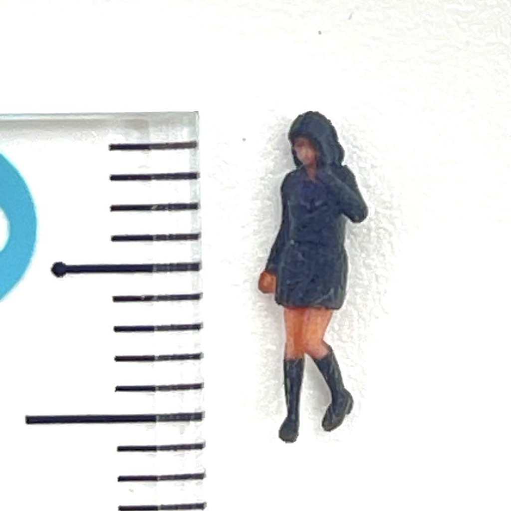 Nゲージ 1/150 JK1 女子高生 フィギュア リアルフィギュア ミニチュアイメージ 3D 鉄道模型 ジオラマ レイアウト