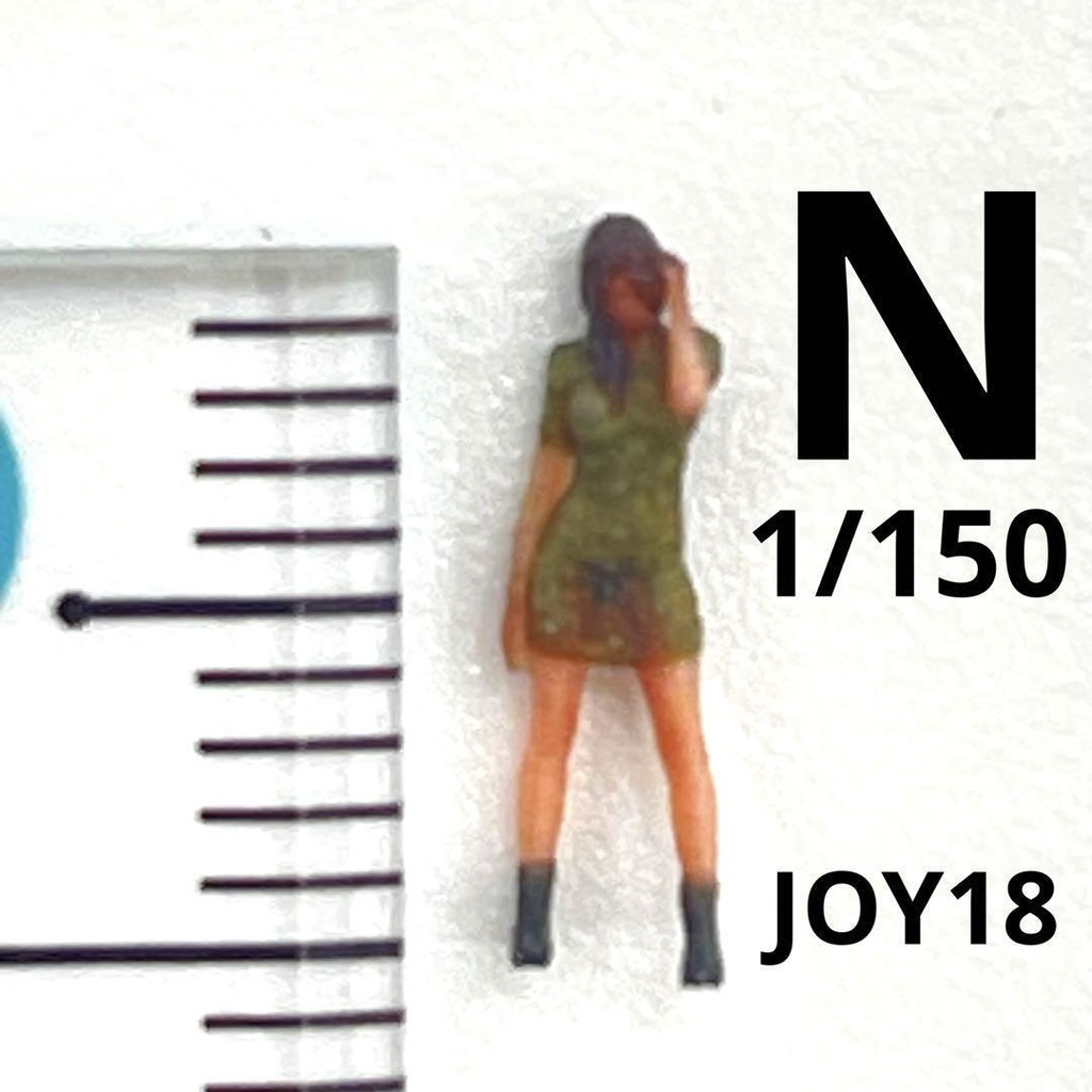 Nゲージ　完成品　1/150 JOY18 フィギュア　リアルフィギュア　ミリタリー　ミニチュアイメージ　鉄道模型　ジオラマ　レイアウト　ミニチュア　３D