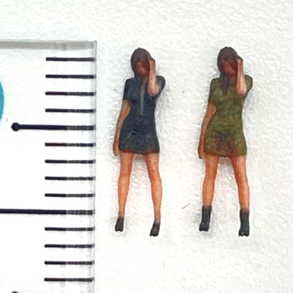 Nゲージ 1/150 フィギュア2体 JOY17 JOY18 リアルフィギュア ミニチュアイメージ ジオラマ レイアウト