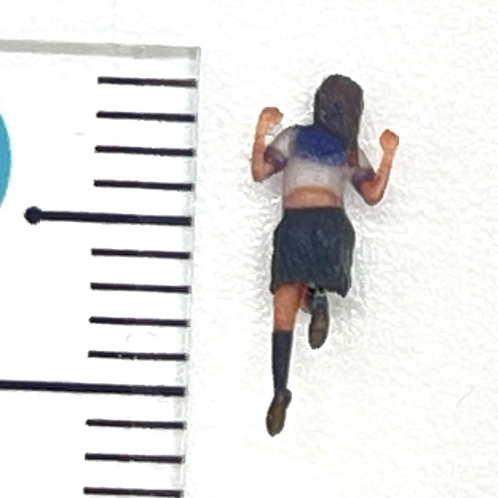 Nゲージ 1/150 JK7 女子高生 フィギュア リアルフィギュア ミニチュア 鉄道模型 ジオラマ レイアウトに 完成品 3D