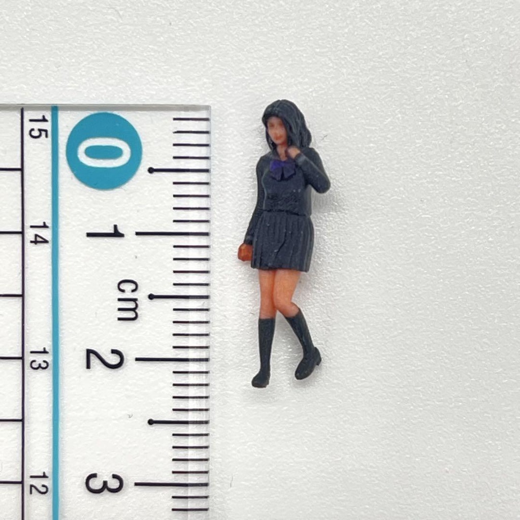 1/72 JK1 フィギュア リアルフィギュア 完成品 女子高生 ミニチュアイメージ ミニチュア  ジオラマに 3D