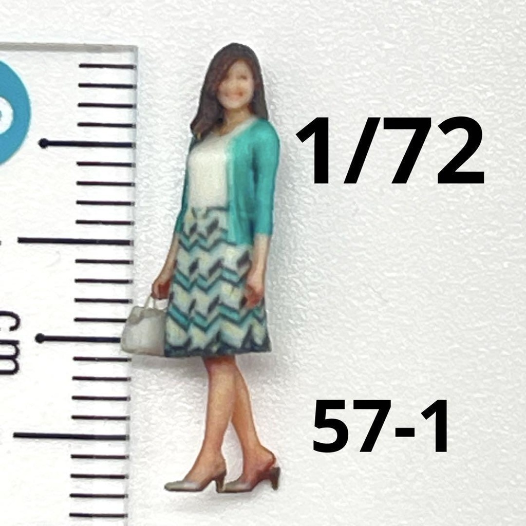 1/72 57-1 フィギュア　リアルフィギュア　完成品　ミニチュアイメージ　ミニチュア　ジオラマに　模型に　３D