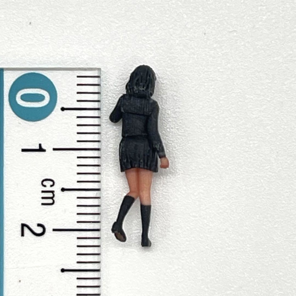 1/72 JK1 フィギュア リアルフィギュア ミニチュアイメージ 女子高生 セーラー服 模型に ジオラマに 3D