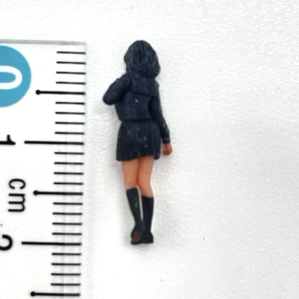 HOゲージ 1/80 JK1 フィギュア リアルフィギュア 女子高生 セーラー服 ミニチュアイメージ