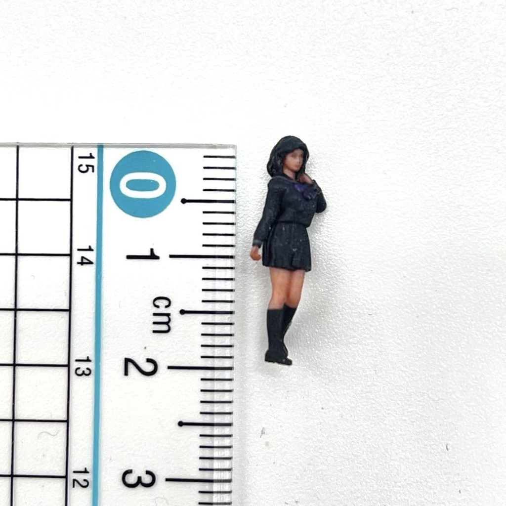 HOゲージ 1/80 JK1 フィギュア リアルフィギュア 女子高生 セーラー服 ミニチュアイメージ