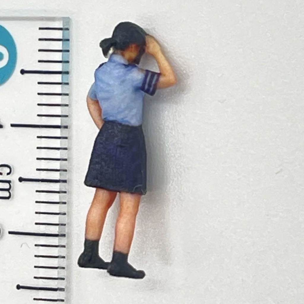 1/72 JKNK フィギュア 婦警 リアルフィギュア ミニチュアイメージ 完成品 ジオラマに ミニカーに 3D