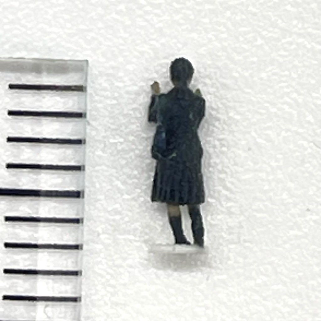 Zゲージ 1/220 JKNJ 女子高生 フィギュア リアルフィギュア 鉄道模型 ジオラマ 完成品 ミニチュア ミニチュアイメージ 3D人物