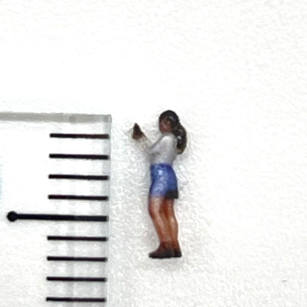 Zゲージ 1/220 1960 フィギュア リアルフィギュア 鉄道模型 ジオラマ レイアウトに ミニチュアイメージ 3D