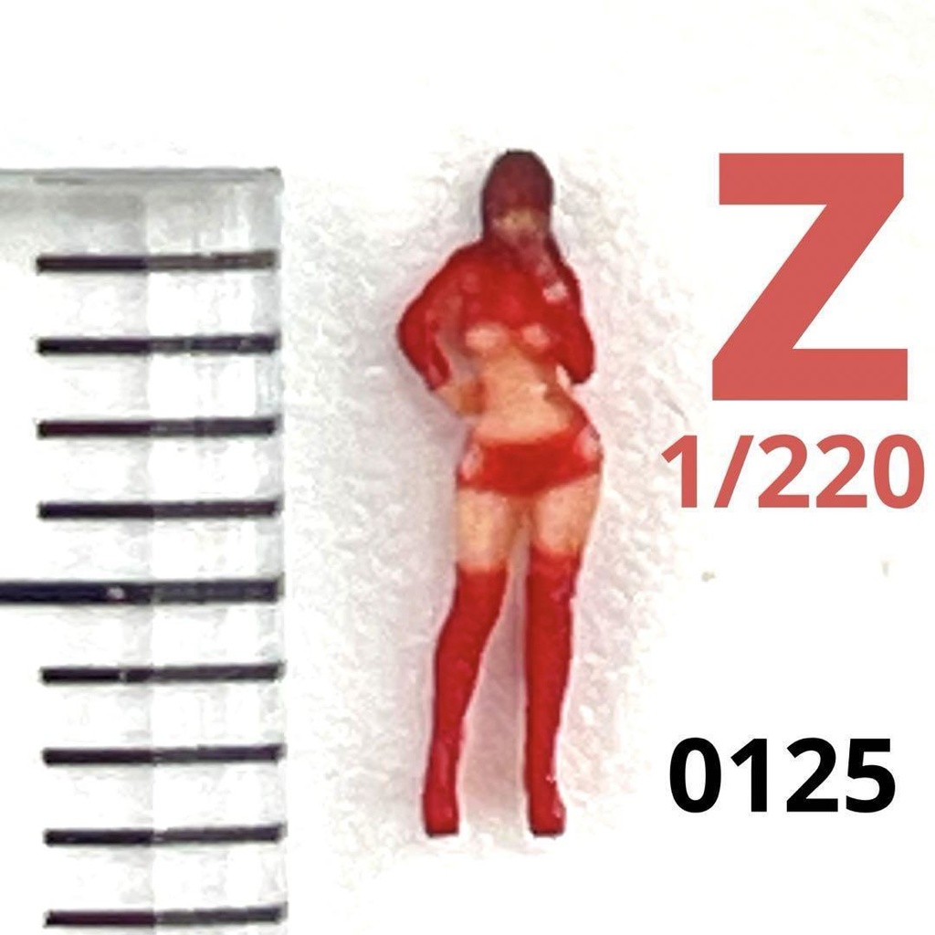 Zゲージ　1/220 　オーシャンコスモス0125 フィギュア　リアルフィギュア　完成品　ミニチュアイメージ　ジオラマに　鉄道模型