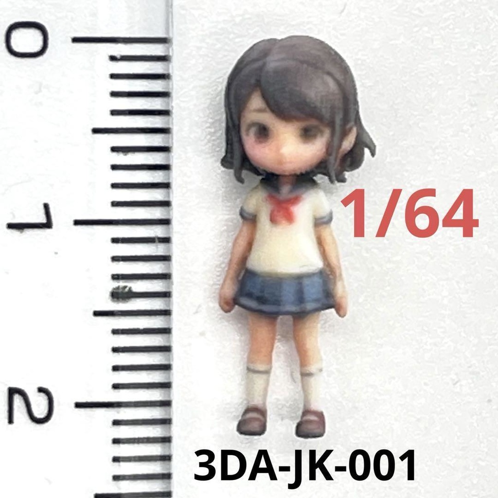 1/64 3DA-JK-001 フィギュア　リアルフィギュア　完成品　３D　ミニチュアイメージ　ミニカーに　ジオラマに　ミニチュア