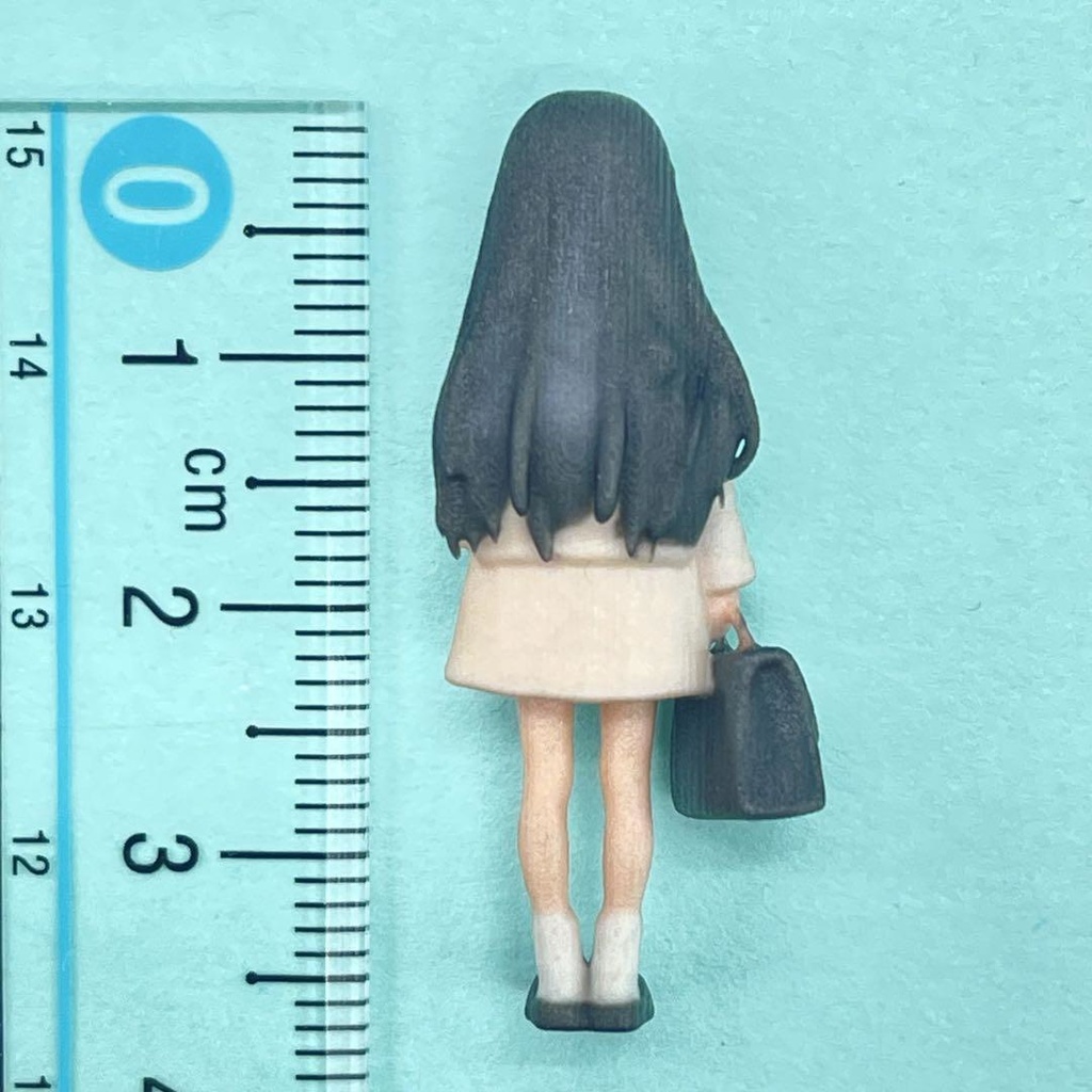 1/43 3DA-JK-003 女子高生 フィギュア リアルフィギュア ミニカーに ジオラマに ミニチュアイメージ 3Dフィギュア