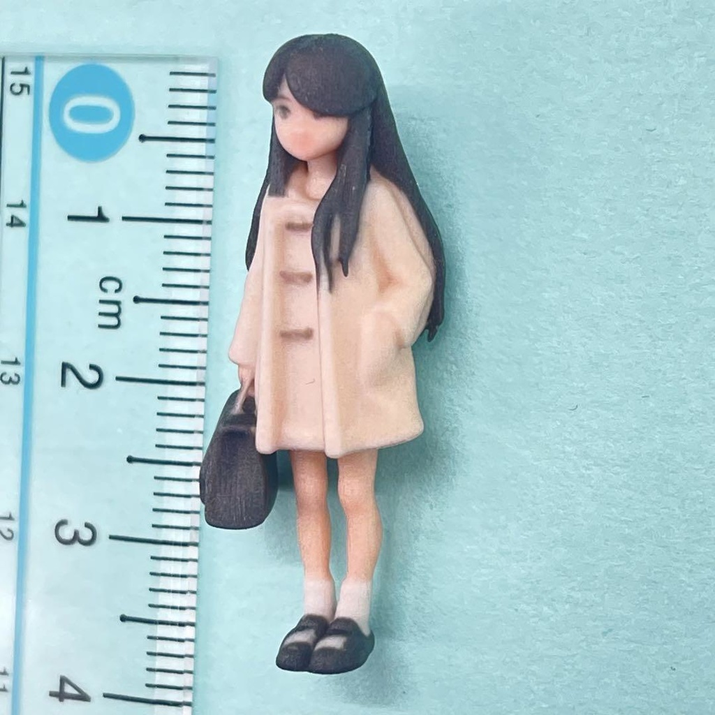 1/43 3DA-JK-003 女子高生 フィギュア リアルフィギュア ミニカーに ジオラマに ミニチュアイメージ 3Dフィギュア