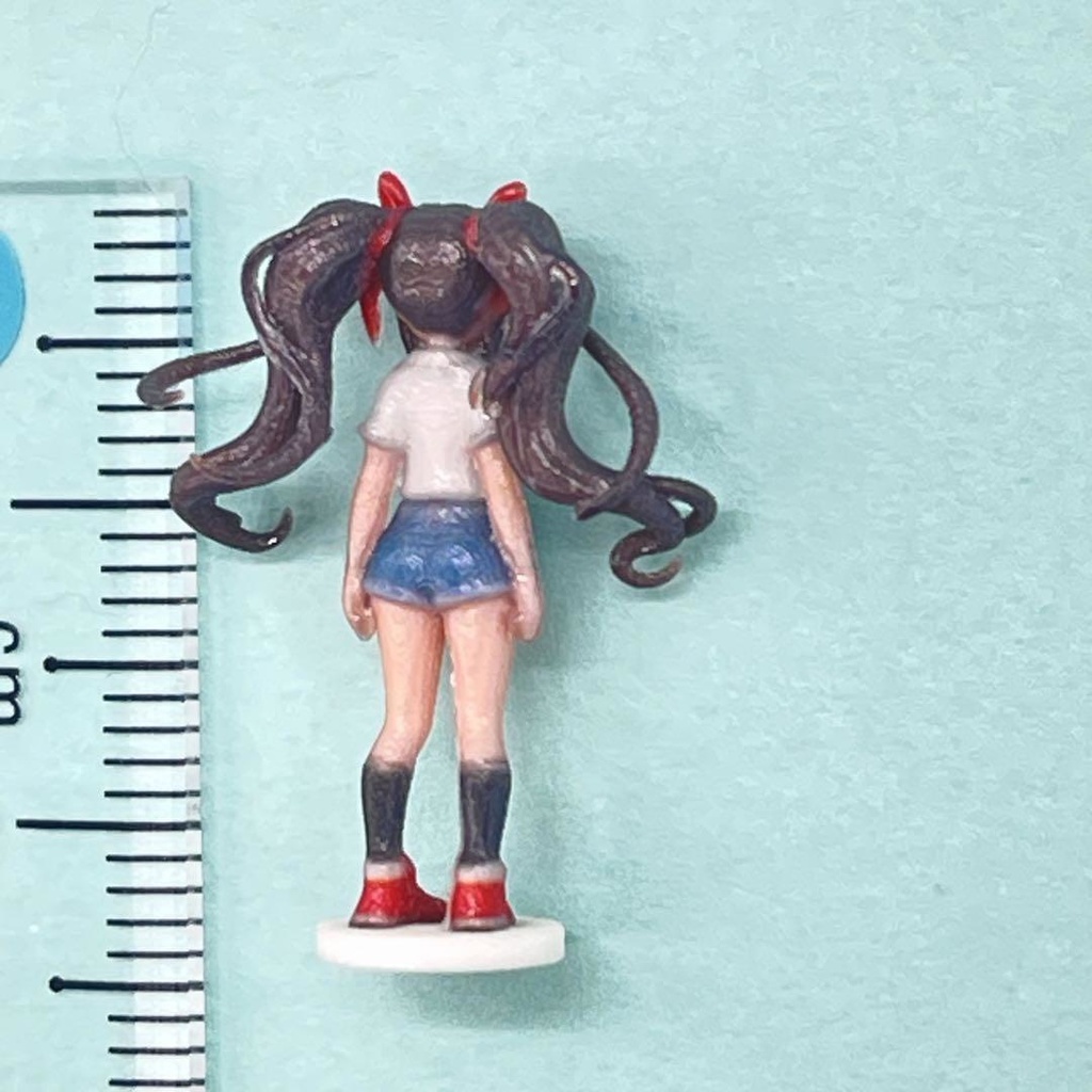 1/64 3DA-JK-004-64 フィギュア リアルフィギュア 女子高生 ミニチュアイメージ 3Dフィギュア ミニカーに ジオラマに 完成品