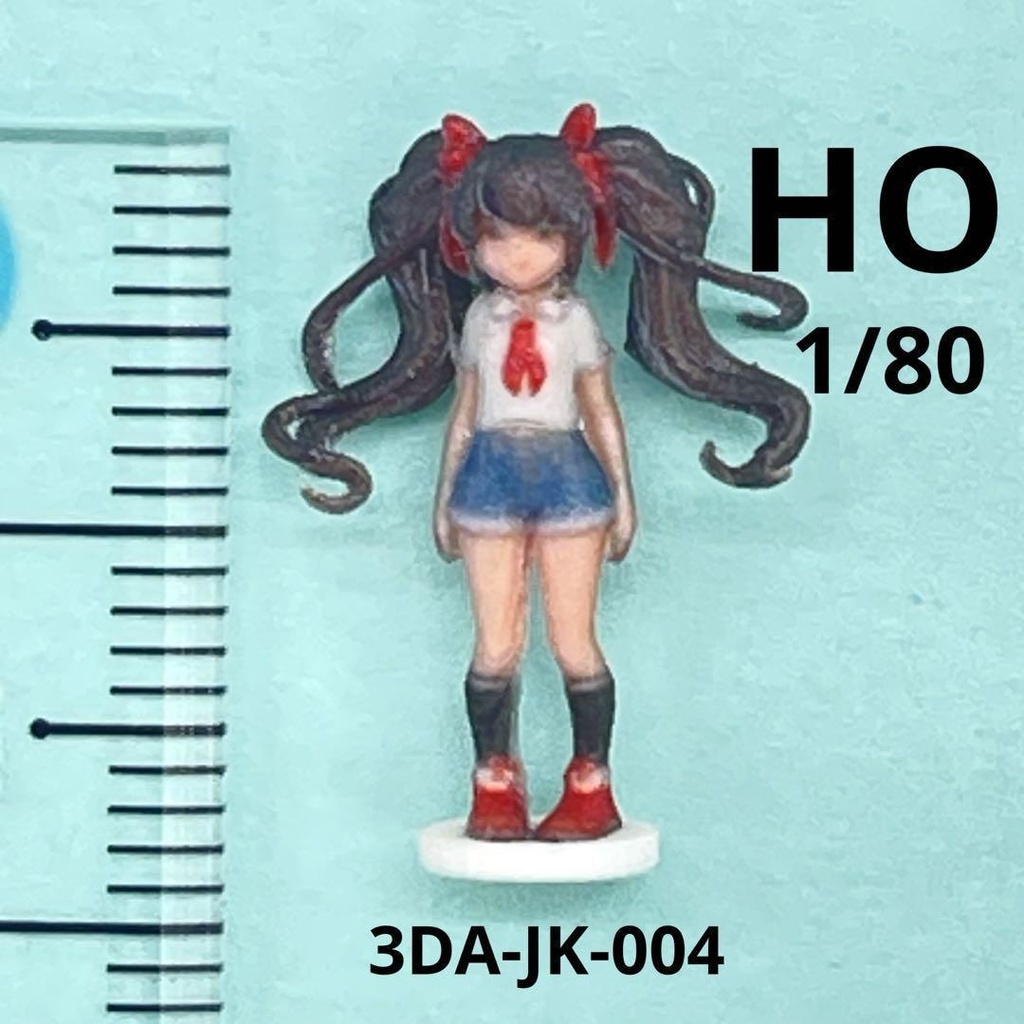 HOゲージ 1/80 3DA-JK-004-80 フィギュア リアルフィギュア 鉄道模型 ジオラマ レイアウトに 3Dフィギュア 完成品