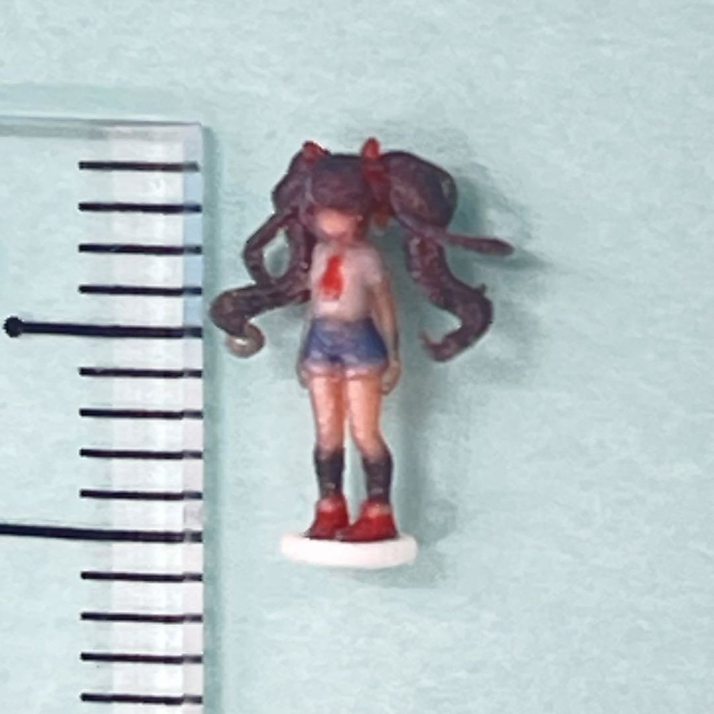 Nゲージ 1/150 3DA-JK-004-150 フィギュア リアルフィギュア 女子高生 完成品 鉄道模型 ジオラマ レイアウト ミニチュアイメージ