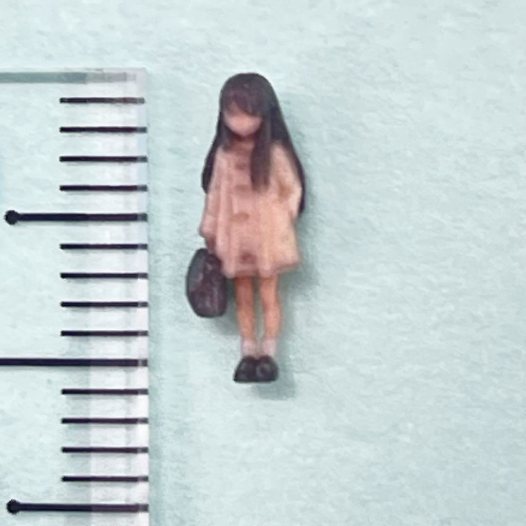 Nゲージ 1/150 3DA-JK-003-150 フィギュア リアルフィギュア 女子高生 完成品 鉄道模型 ジオラマ レイアウト 3Dフィギュア