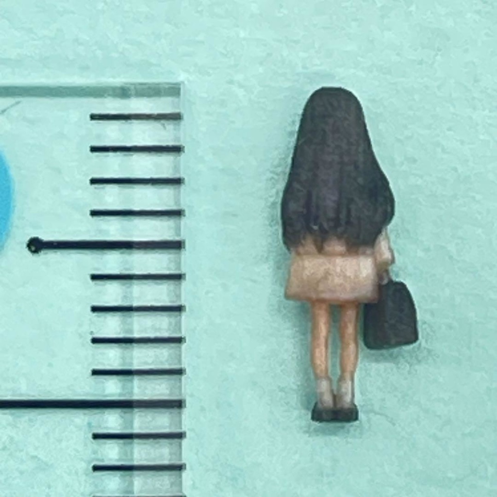 Nゲージ 1/150 3DA-JK-003-150 フィギュア リアルフィギュア 女子高生 完成品 鉄道模型 ジオラマ レイアウト 3Dフィギュア