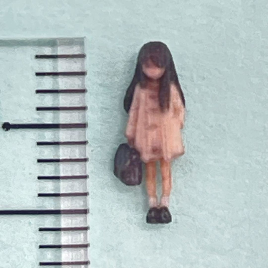 Nゲージ 1/150 3DA-JK-003-150 フィギュア リアルフィギュア 女子高生 完成品 鉄道模型 ジオラマ レイアウト 3Dフィギュア