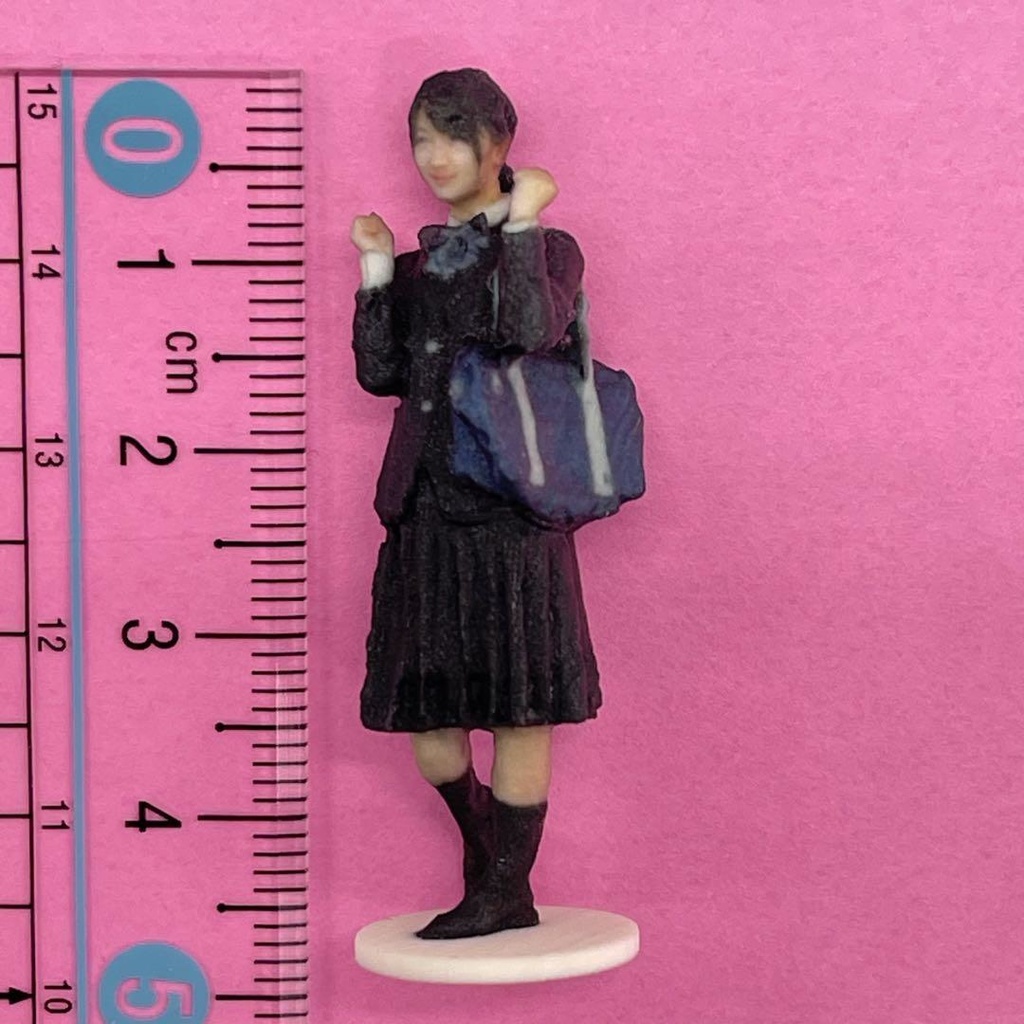 1/35 JKNJ フィギュア リアルフィギュア 女子高生 完成品 ミニカーに ジオラマに ミニチュア 3Dフィギュア