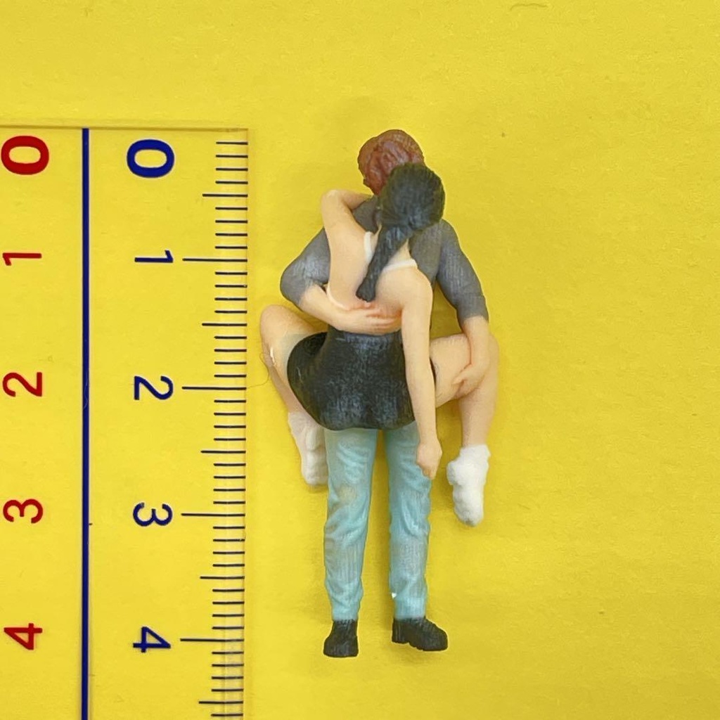 1/43 カップル ミニチュア フィギュア リアルフィギュア 完成品 ミニチュアイメージ ミニカーに ジオラマ 住宅模型 建築模型 3D人物 3Dプリンター