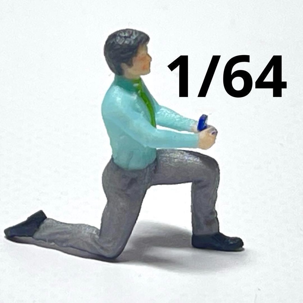 1/64 フィギュア ミニチュア 完成品 プロポーズ ミニチュアイメージ ミニカーに ジオラマに