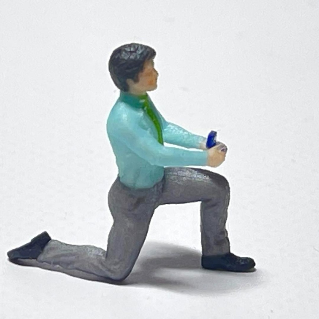 1/64 フィギュア ミニチュア 完成品 プロポーズ ミニチュアイメージ ミニカーに ジオラマに