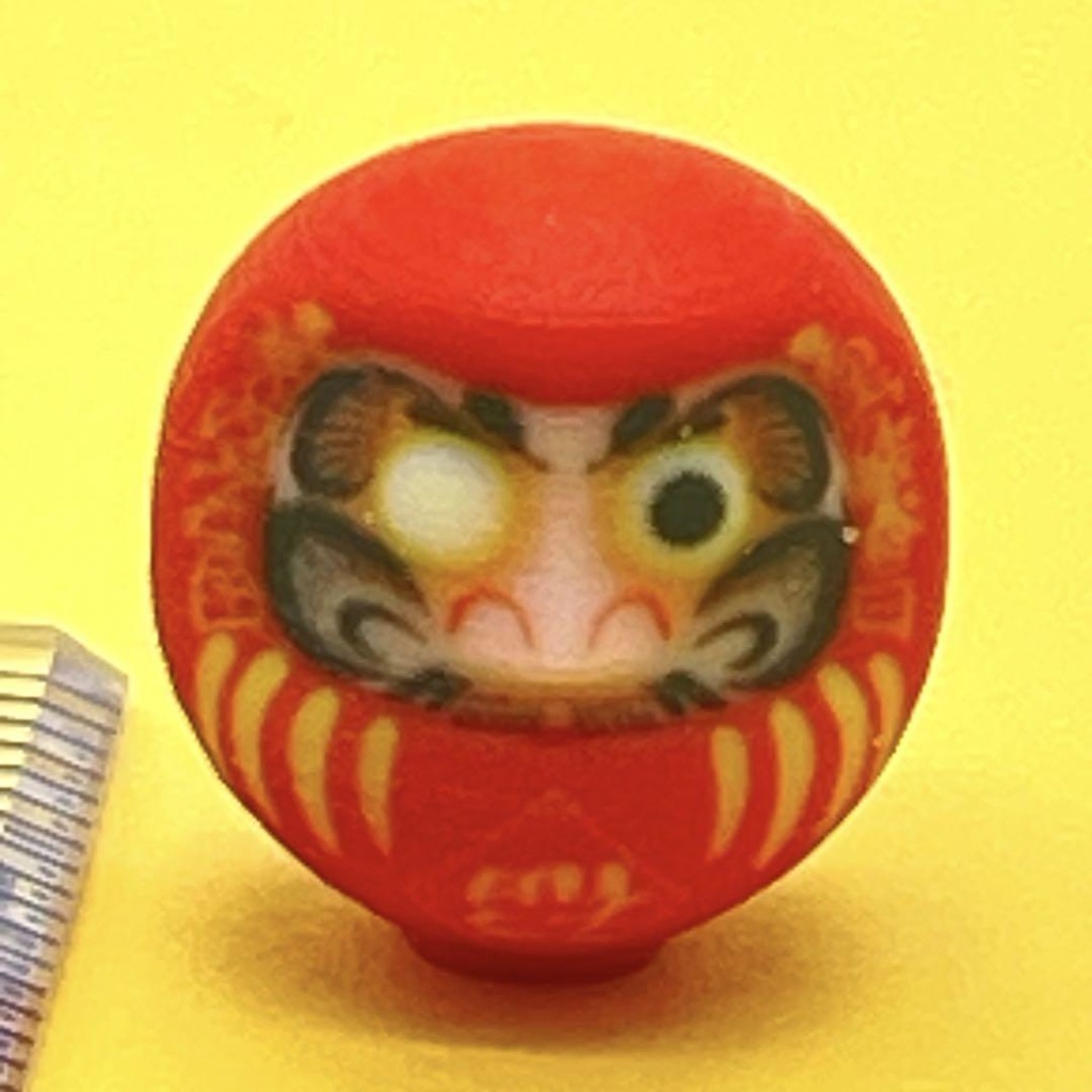 ミニチュア だるま ダルマ ドールハウスに フィギュアに ジオラマに 3D ミニチュアイメージ 完成品