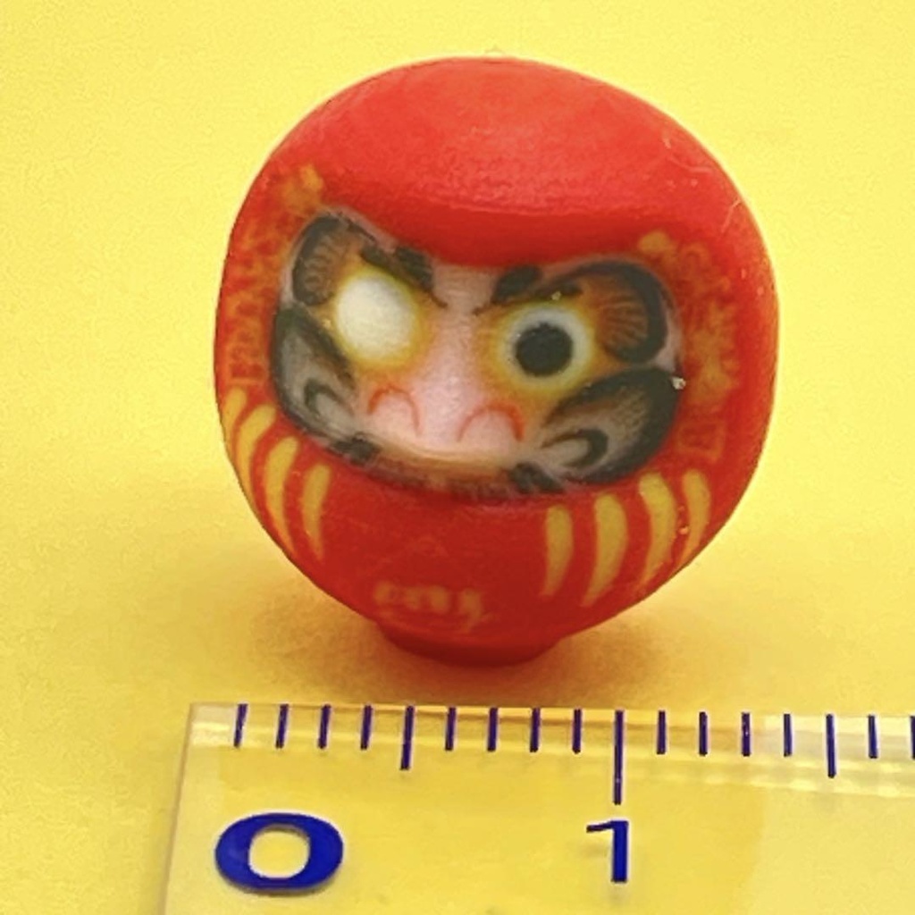 ミニチュア だるま ダルマ ドールハウスに フィギュアに ジオラマに 3D ミニチュアイメージ 完成品