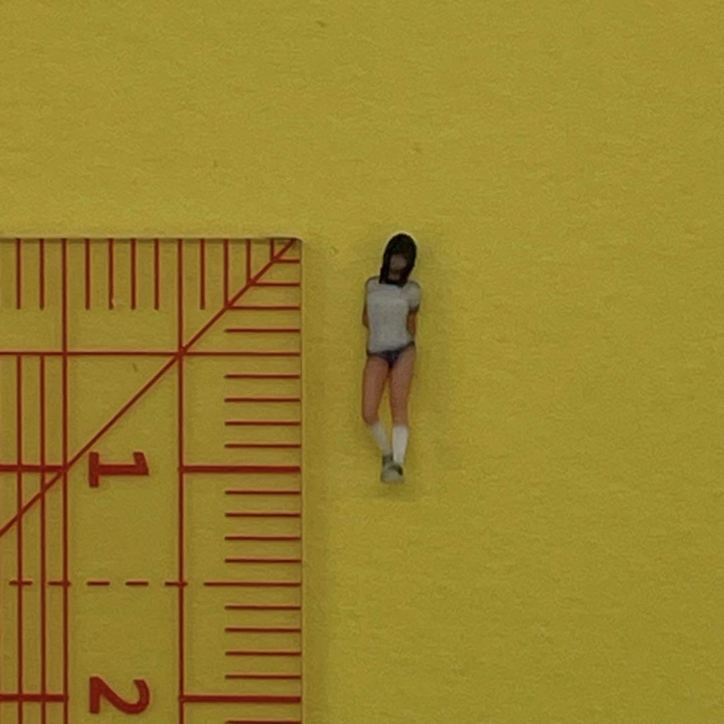 Nゲージ 1/150 JK24 女子高生 体操服姿 フィギュア リアルフィギュア 完成品 鉄道模型 ジオラマ レイアウトに ミニチュア