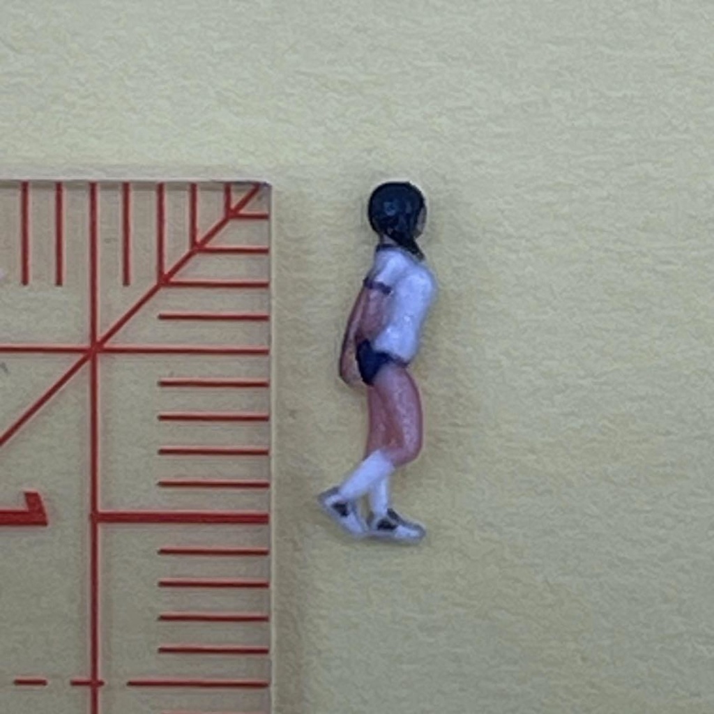 Nゲージ 1/150 JK24 女子高生 体操服姿 フィギュア リアルフィギュア 完成品 鉄道模型 ジオラマ レイアウトに ミニチュア