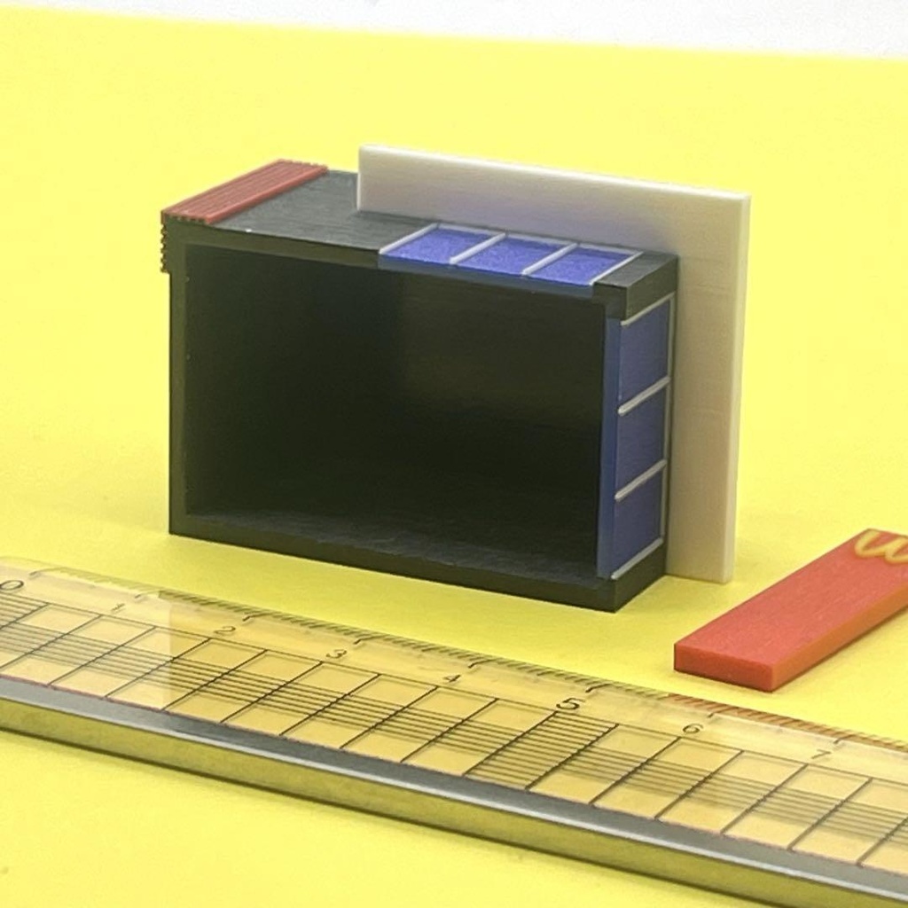 Zゲージ 1/220 ミニチュア ハンバーガーショップ 建物 住宅模型 3D 完成品 鉄道模型 ミニチュアイメージ ジオラマ レイアウト