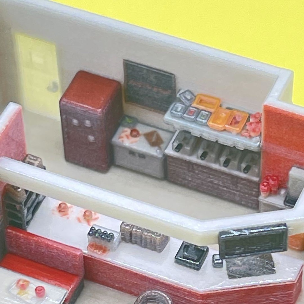 Nゲージ ダイナー ジオラマ 住宅模型 鉄道模型 ミニチュアイメージ ドールハウス 建築模型 ジオラマ レイアウト