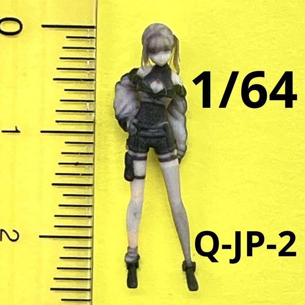 1/64　Q-JP-2　フィギュア　リアルフィギュア　３D　完成品　ミニチュアイメージ　ミニカーに　ジオラマに