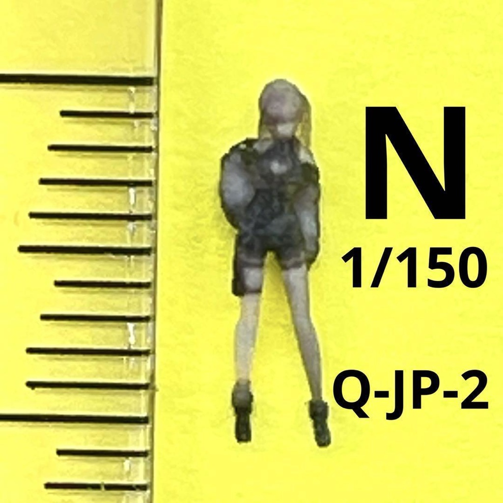 Nゲージ 1/150 Q-JP-2 フィギュア リアルフィギュア 完成品 鉄道模型 ジオラマ レイアウト ミニチュア ミニチュアイメージ