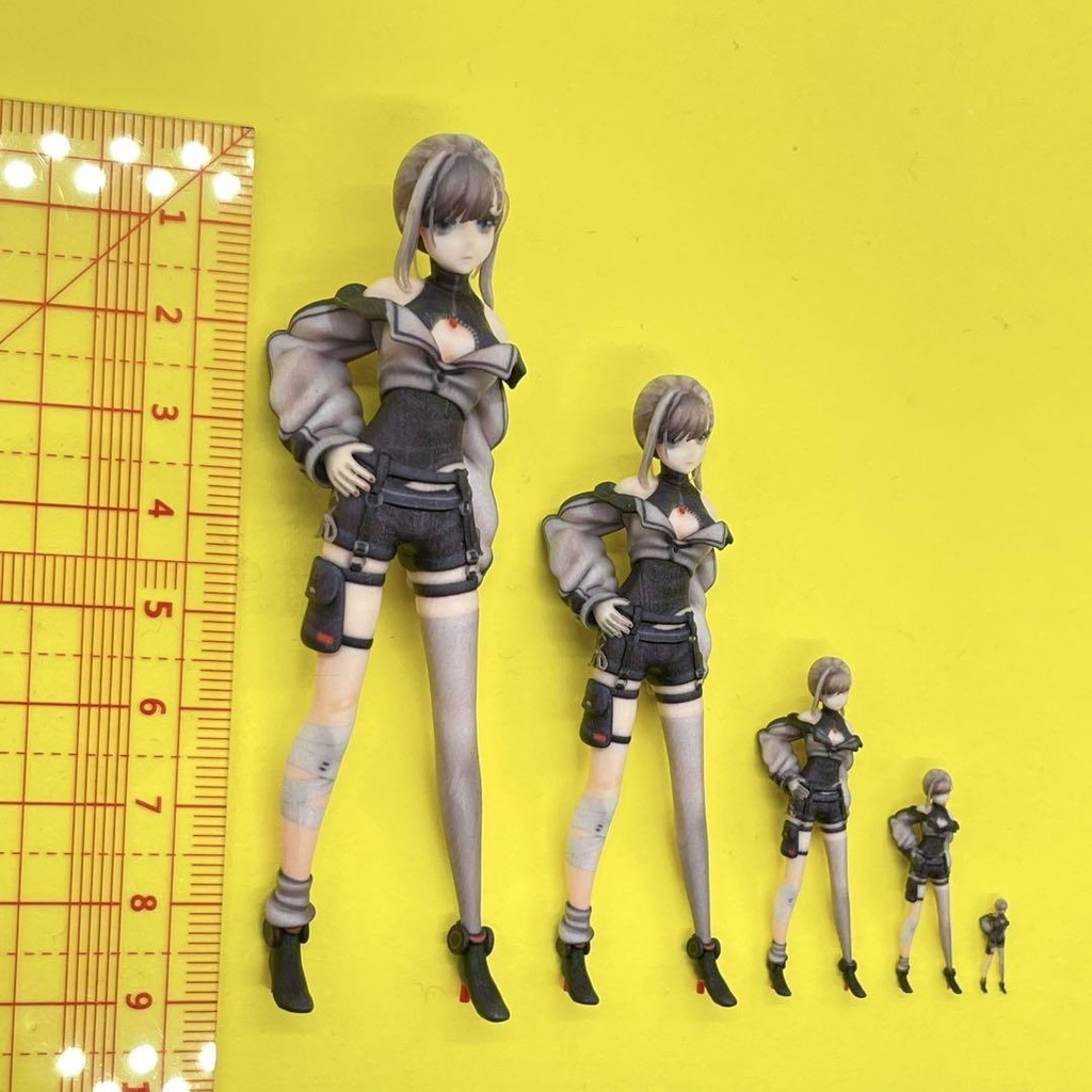 完成品 フィギュア5体 Q-JP-2 リアルフィギュア ミニカーに ドールハウスに ミニチュア 3D