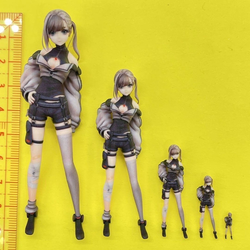 完成品 フィギュア5体 Q-JP-2 リアルフィギュア ミニカーに ドールハウスに ミニチュア 3D