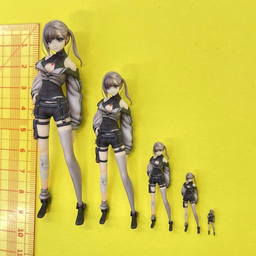 完成品 フィギュア5体 Q-JP-2 リアルフィギュア ミニカーに ドールハウスに ミニチュア 3D