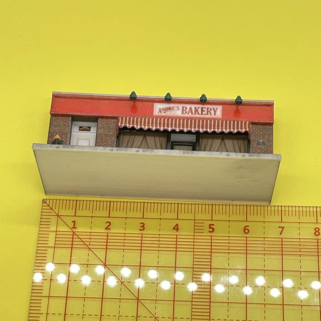Nゲージ 1/150 パン屋 ミニチュア ジオラマ フィギュアに 建物 住宅模型 レイアウトに ミニチュアイメージ 3D