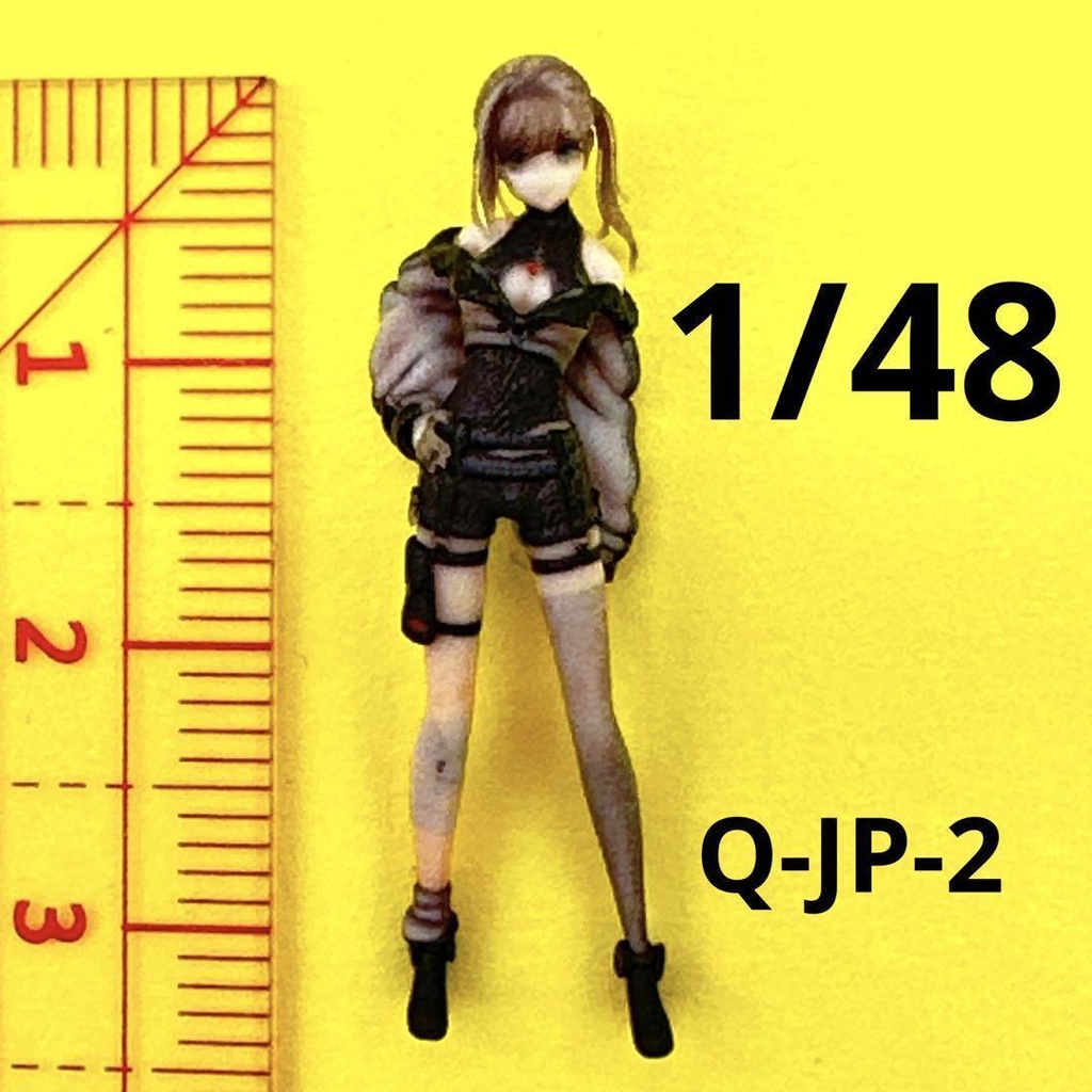 1/48 Q-JP-2 フィギュア　リアルフィギュア　完成品　ミニチュアイメージ　ミニカーに　ジオラマに　ミニチュア　３D　Vチャット