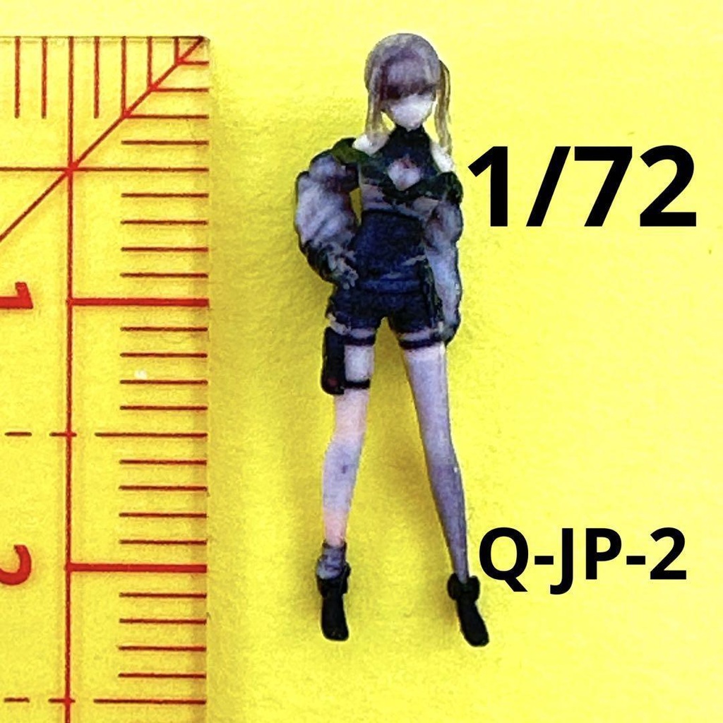 1/72 Q-JP-2 フィギュア　リアルフィギュア　完成品　Vチャット　ミニカーに　ジオラマに　３D　ミニチュアイメージ